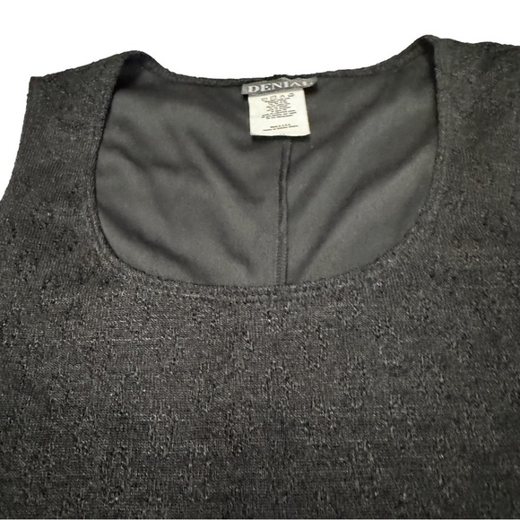 DENIAL Women's Black Dress
Size M
Fully Lined Scoop Neck Sleeveless
NEW Vintage - Picture 6 of 14